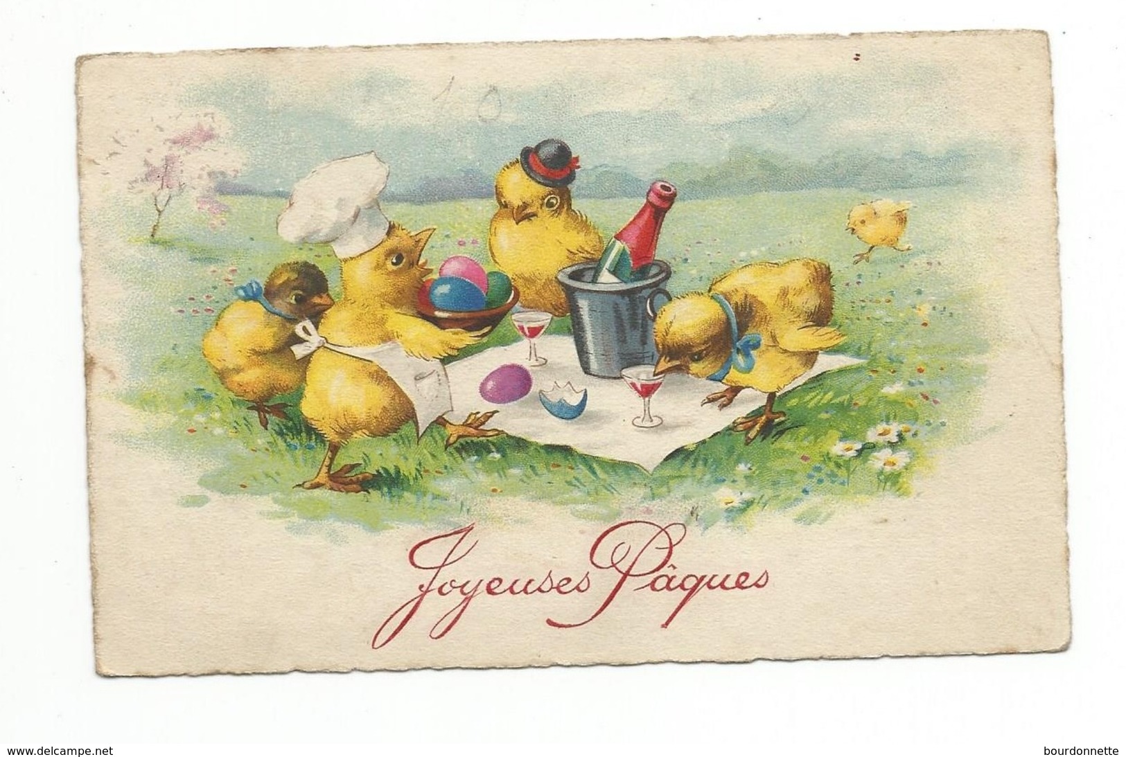 PAQUES - Jolie Carte Fantaisie - Pâques