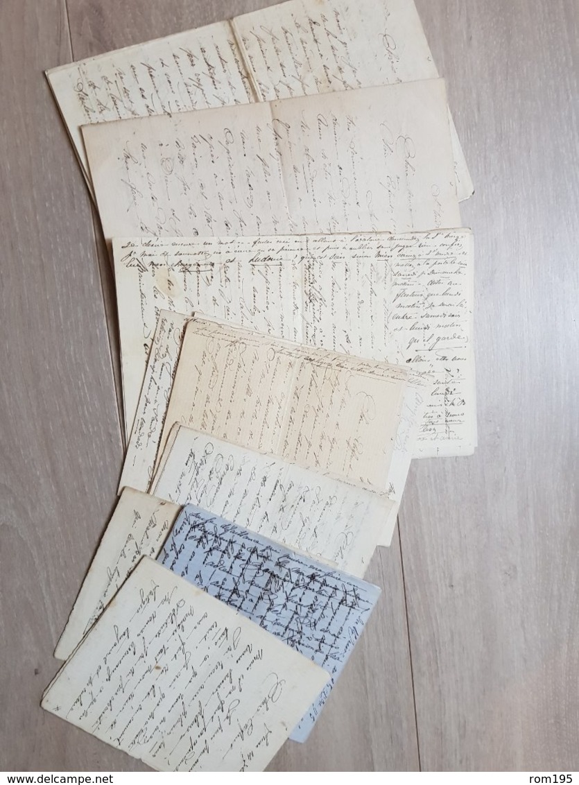 Lot De Lettres Anciennes Du XIXe Siècle - Zonder Classificatie