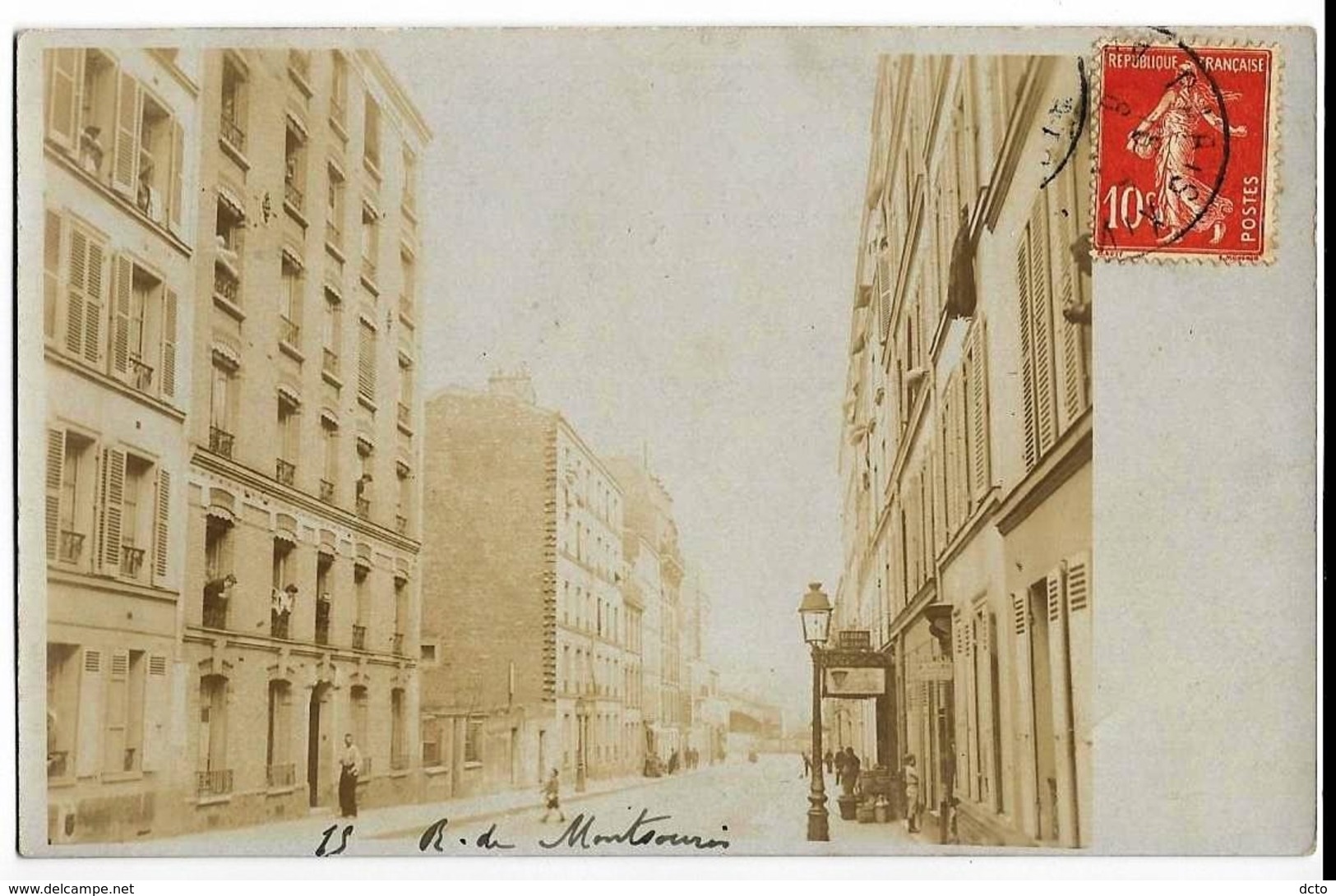 PARIS Photo-carte De  La Rue De Montsouris N°15 - Arrondissement: 14