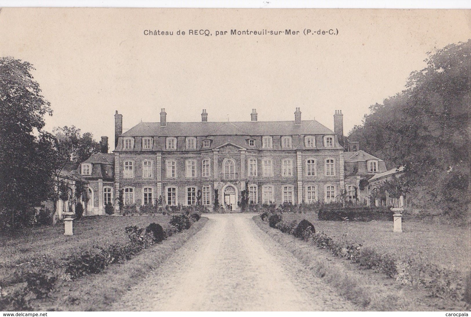 Carte 1908 MONTREUIL SUR MER / CHATEAU DE RECQ - Montreuil