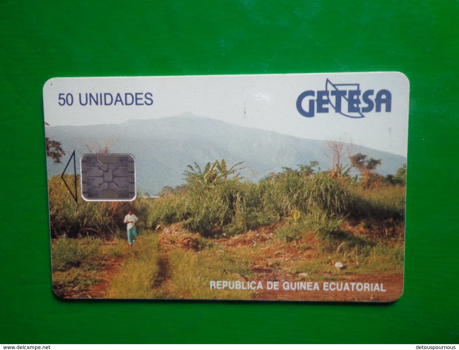 Télécarte Guinée-Equatoriale, 50 Unidades Utilisé Traces - Aequatorial-Guinea