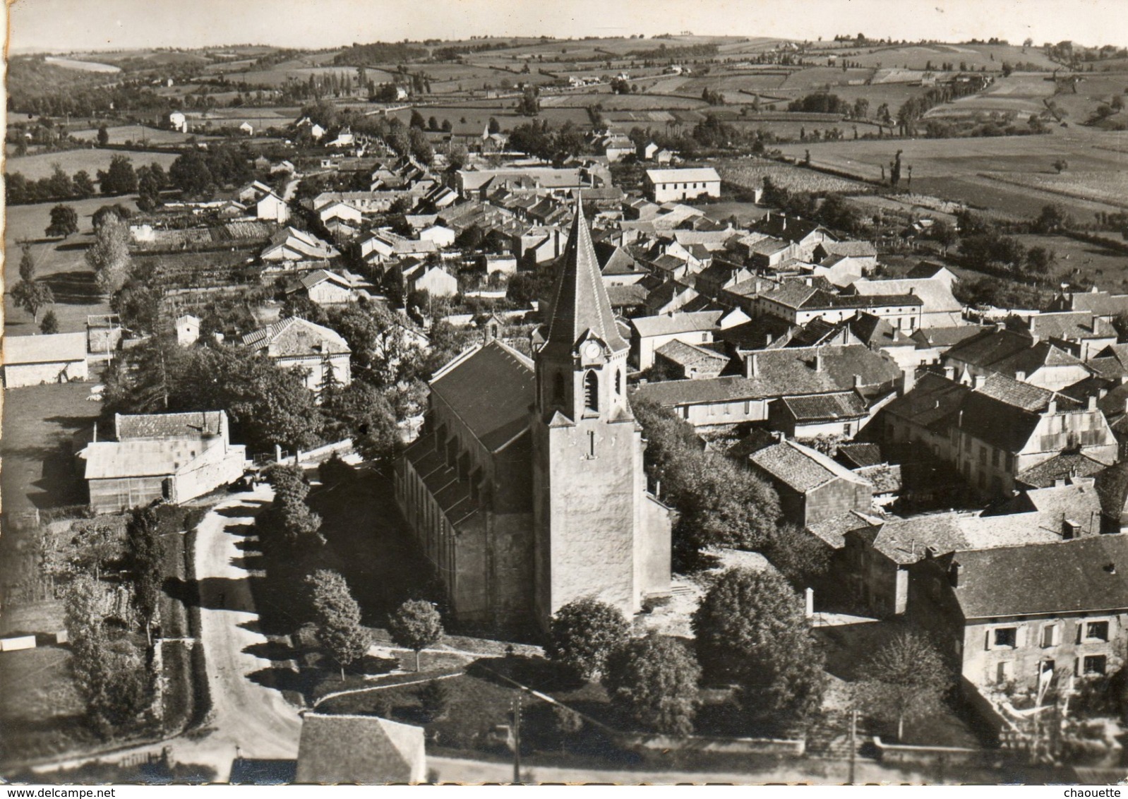 Valence D Albigeois....l Eglise   En Avion Au Dessus De   Edit  Lapie  No 3 - Villefranche D'Albigeois