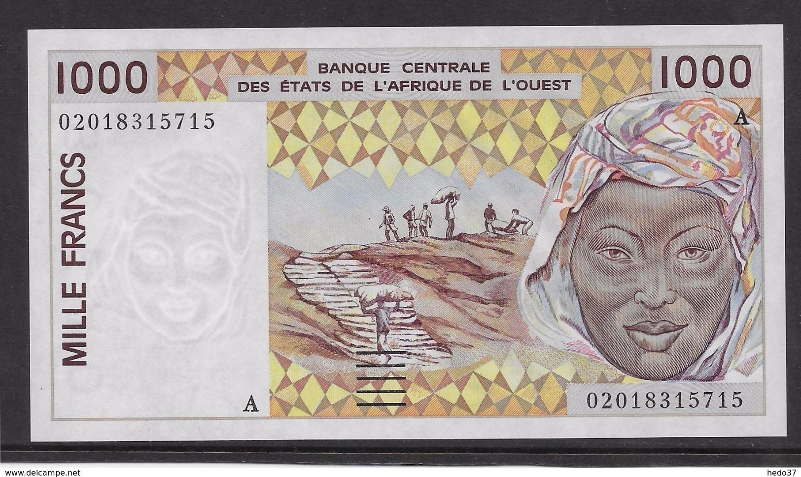 Côte D'Ivoire - 1000 Francs - 1991/2003 Pick N°111Ak - Neuf - Costa D'Avorio