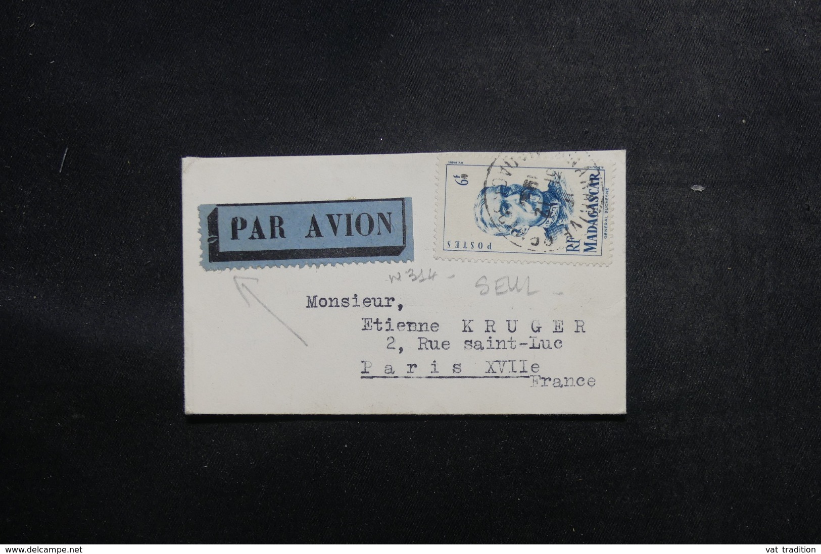 MADAGASCAR - Petite Enveloppe De Tananarive Pour Paris, Affranchissement Plaisant - L 47252 - Lettres & Documents