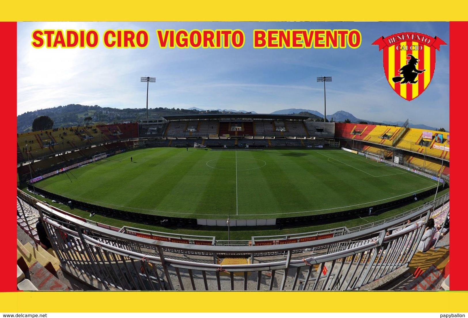 CARTE DE STADE .BENEVENTO   ITALIE   STADIO  CIRO VIGORITO      # CS. 358 - Voetbal