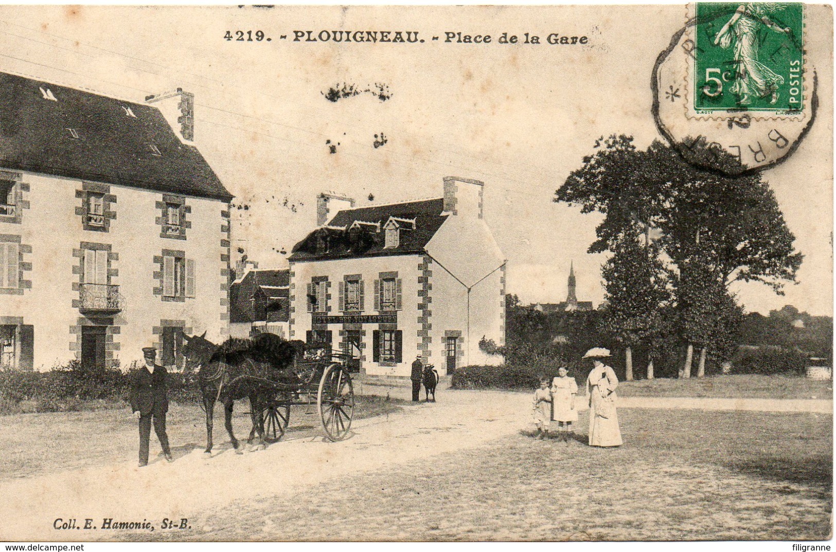 PLOUIGNEAU PLACE DE LA GARE - Sonstige & Ohne Zuordnung