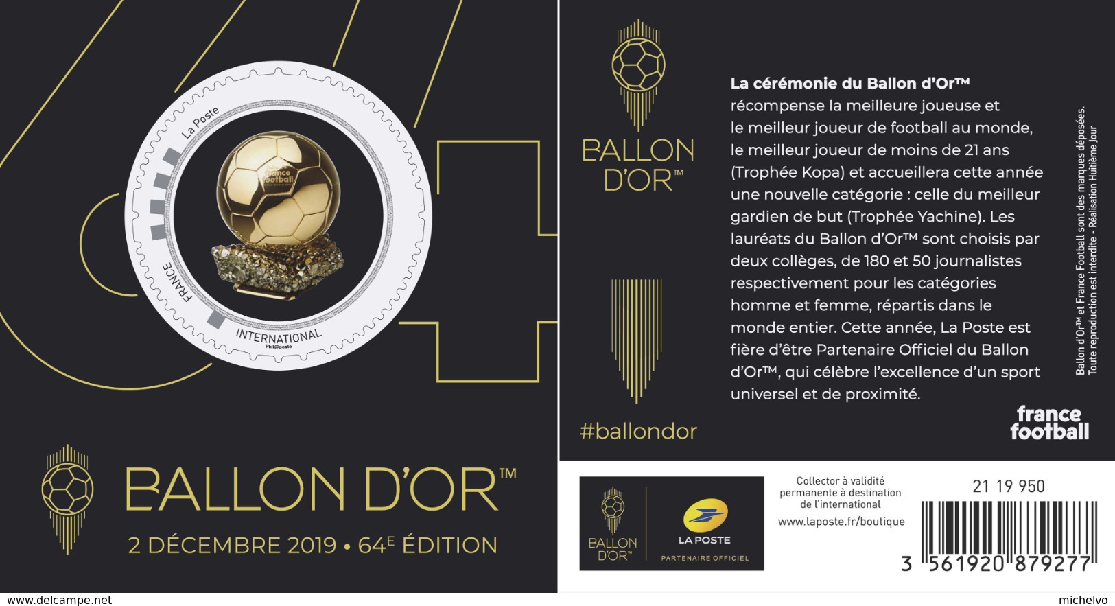 France 2019 - Collector - Ballon D'Or ** - Collectors