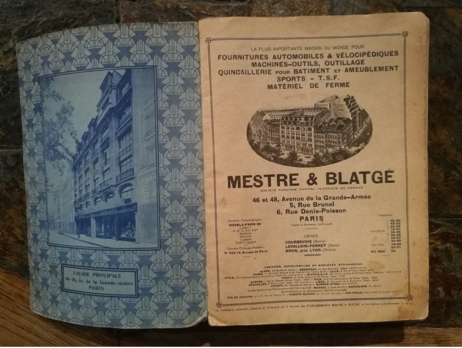 Catalogue MESTRE Et BLATGE    N° 50  RARISSIME:  1188 Pages  Auto Moto Velo Photo Phono .........et .bien D'autres Rimes - 1901-1940