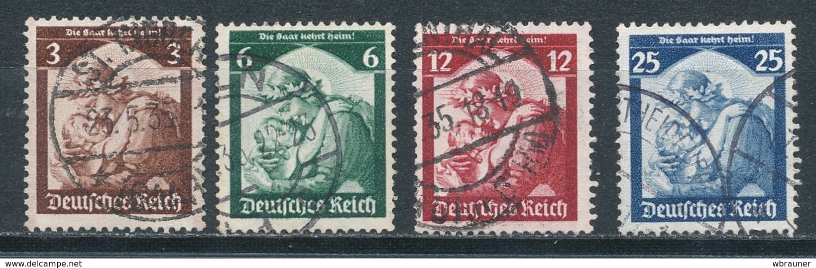 Deutsches Reich 565/68 Gestempelt Mi. 14,- - Gebraucht