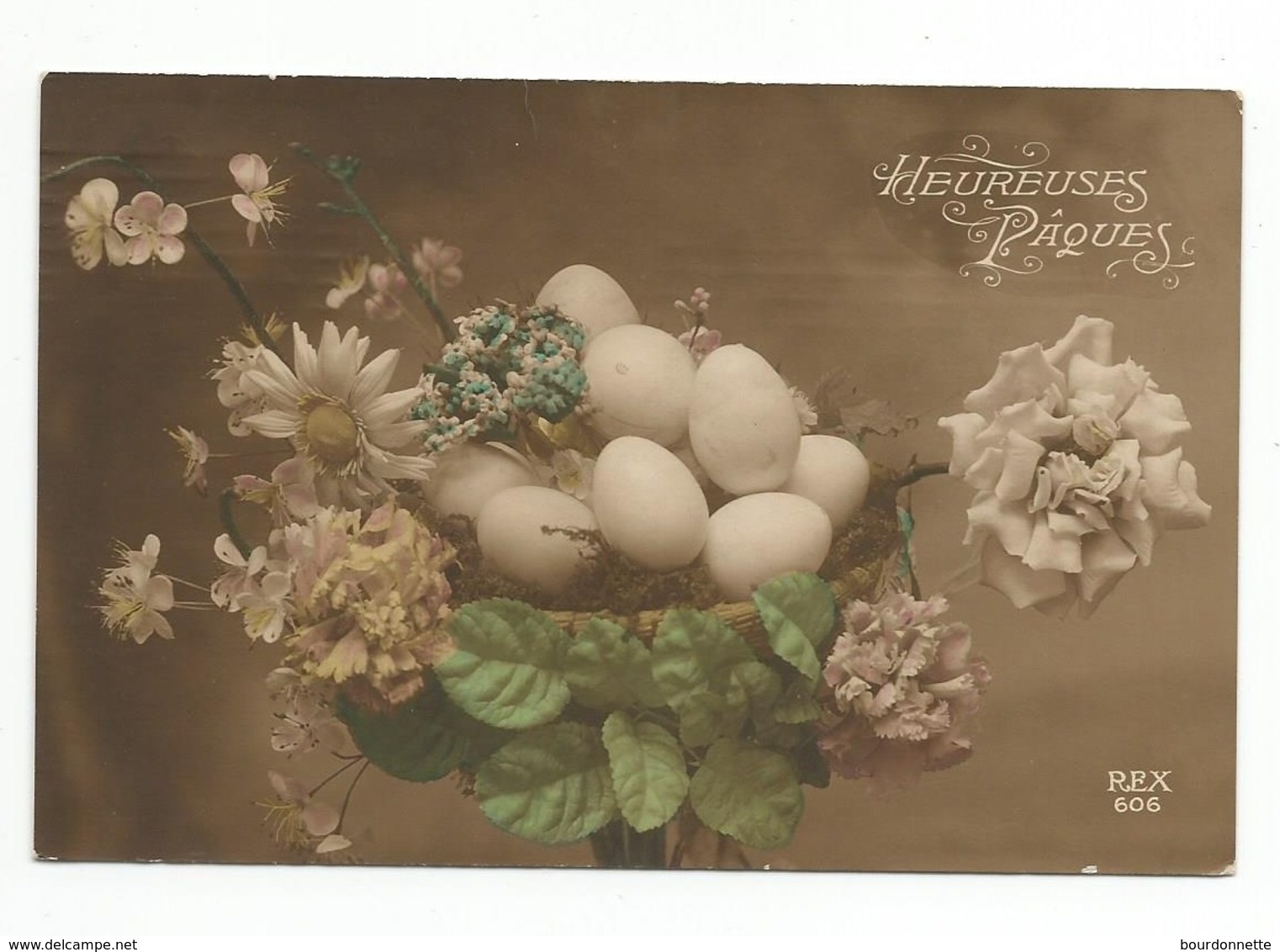 PAQUES - Jolie Carte Fantaisie - Easter