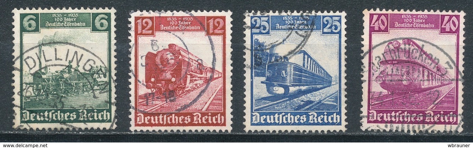 Deutsches Reich 580/83 Gestempelt Mi. 6,50 - Gebraucht