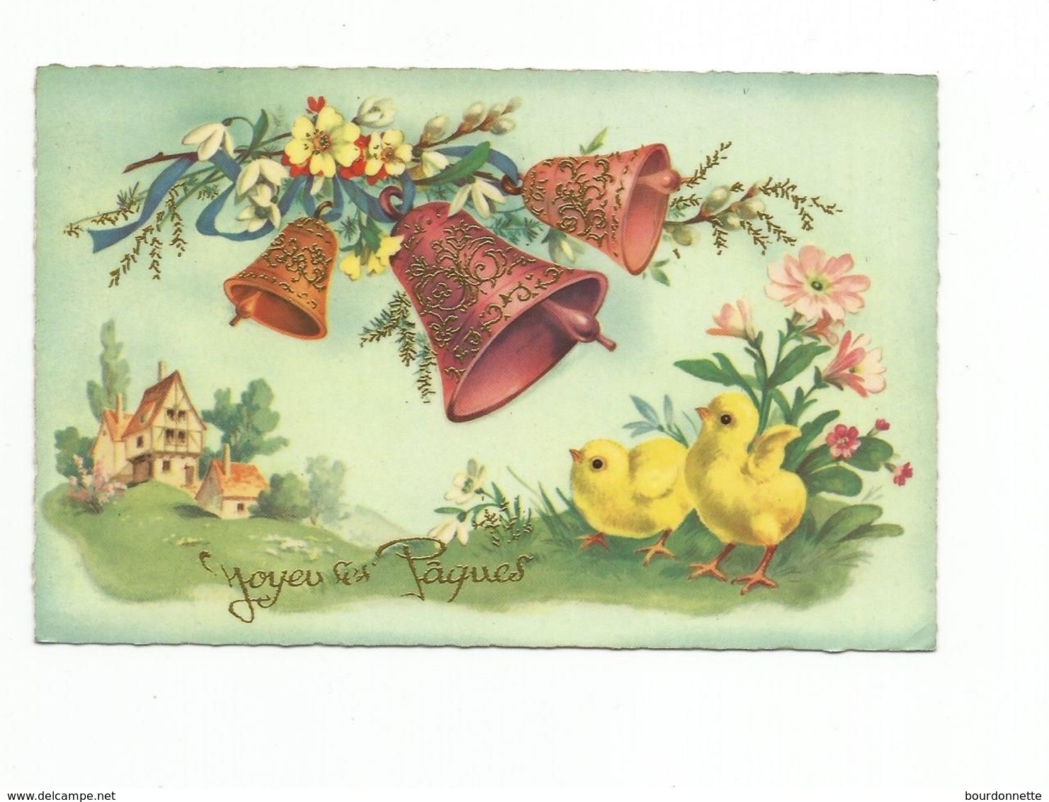 PAQUES - Jolie Carte Fantaisie - Pasqua