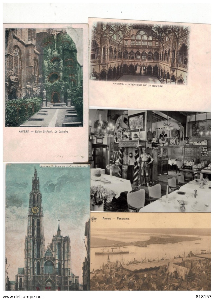 ANTWERPEN  Lot 100 Oude Postkaarten - 100 - 499 Cartes