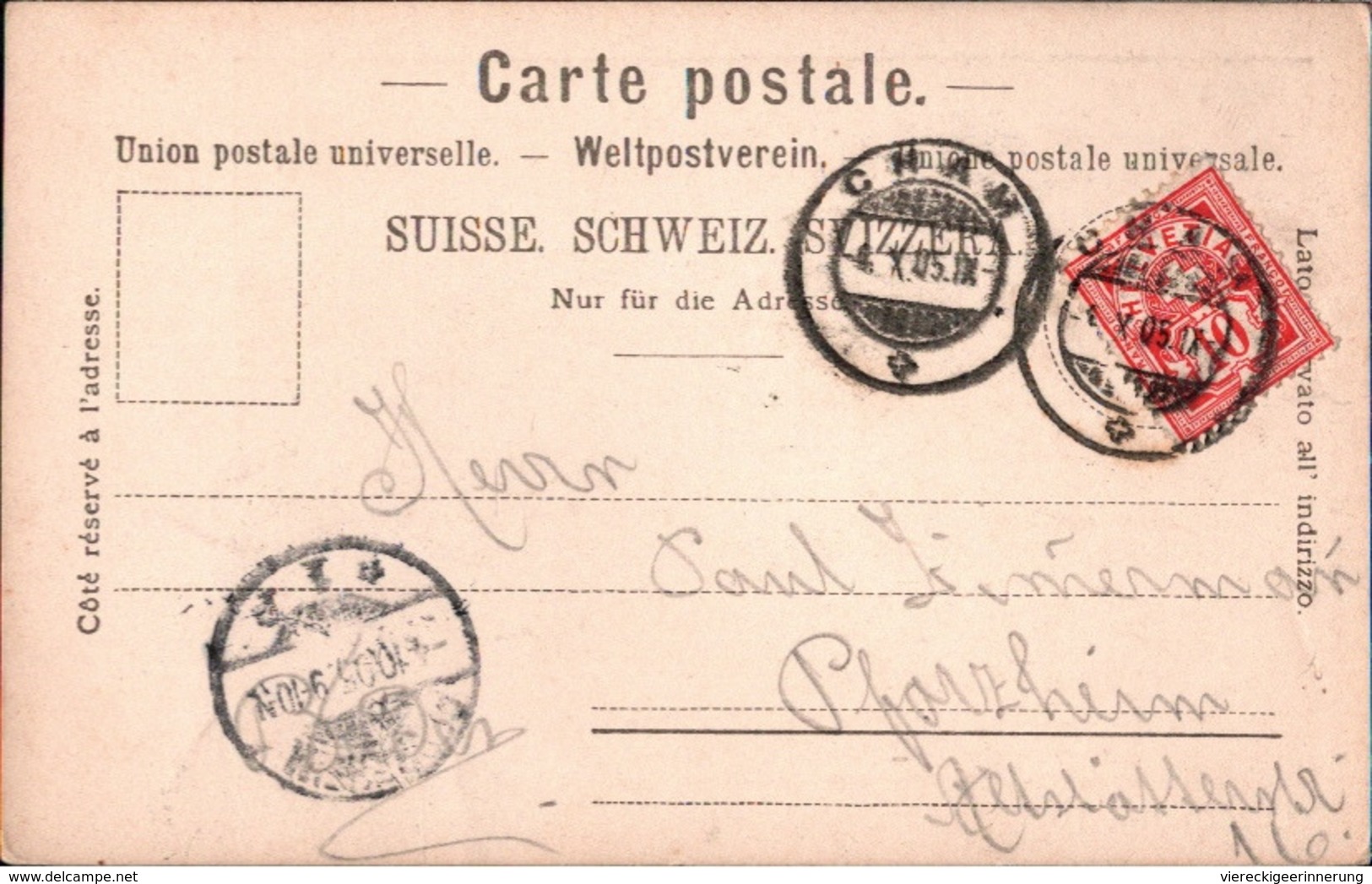 ! 1905 Alte Ansichtskarte Luzern Mit Rigi, Schweiz, Lunakarte Nr. 13002 - Lucerne