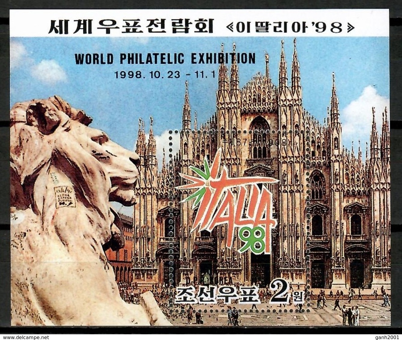 Korea North 1998 Corea / World Philatelic Exhibition Italy MNH Exposición Mundial De Filatelia Italia / Cu14230  30-32 - Exposiciones Filatélicas