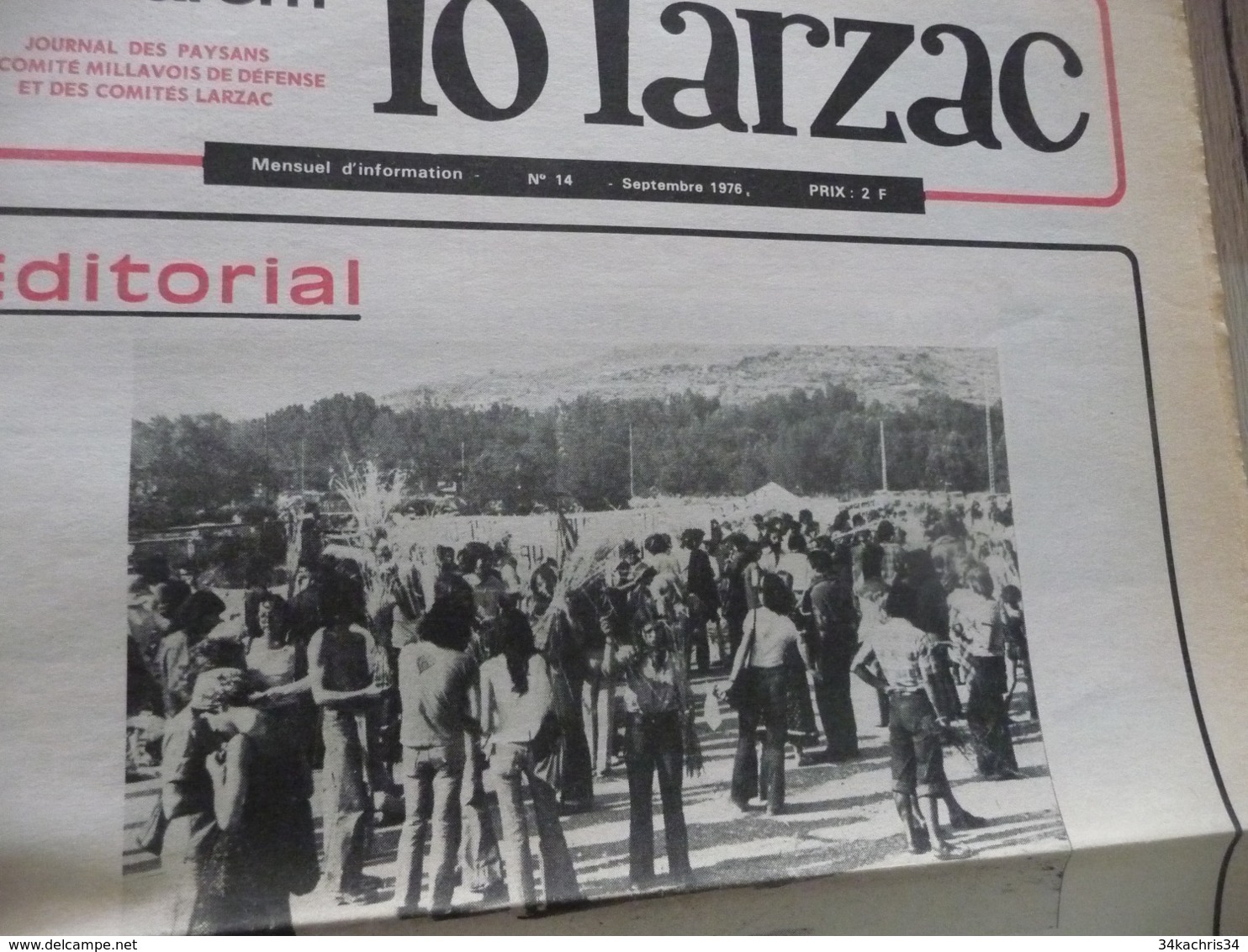 Journal Larzac Défense Du Larzac Gardarem  Lo Larzac N°11 Septembre 1976 - Languedoc-Roussillon