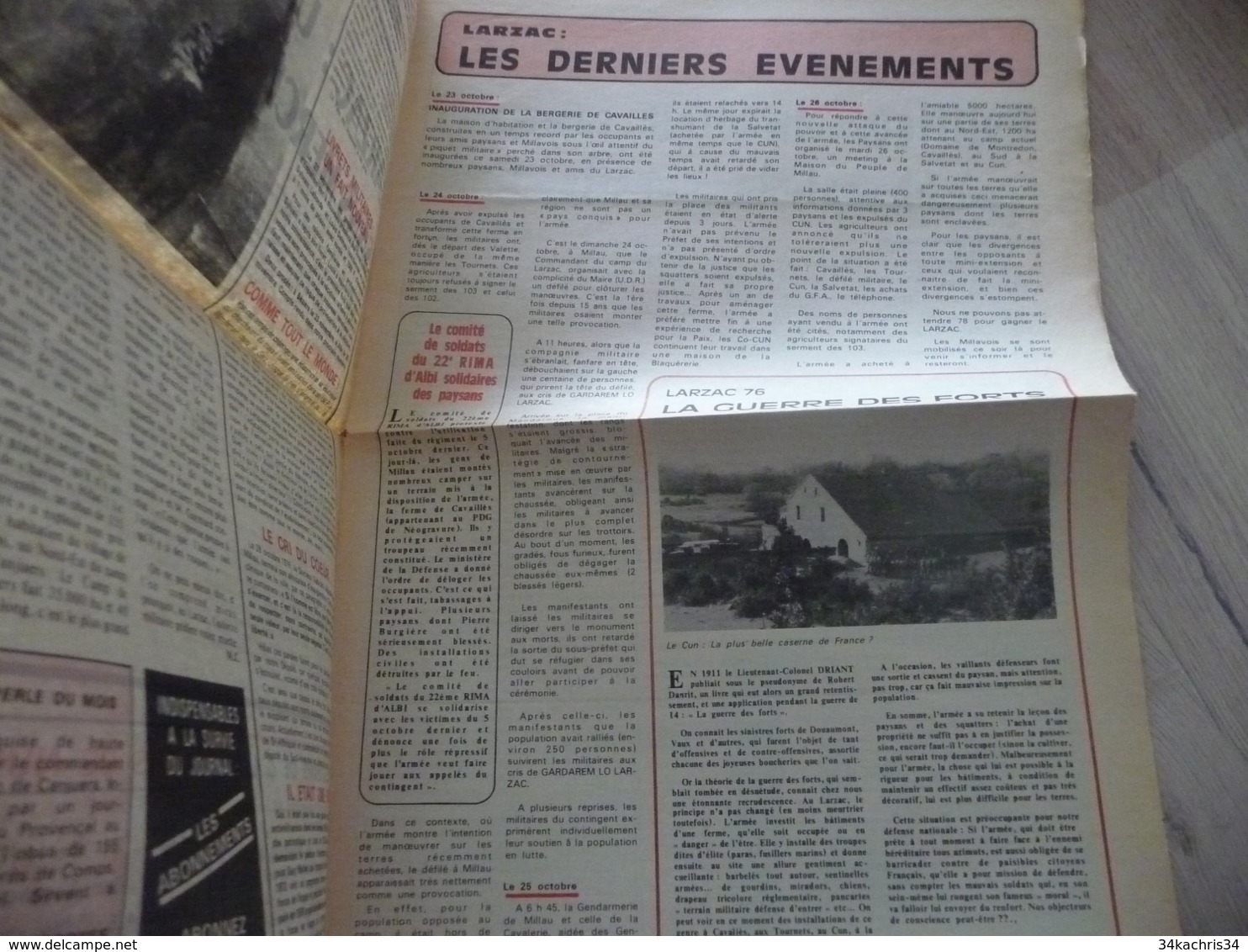 Journal Larzac Défense Du Larzac Gardarem  Lo Larzac N°17 Décembre  1976 - Languedoc-Roussillon