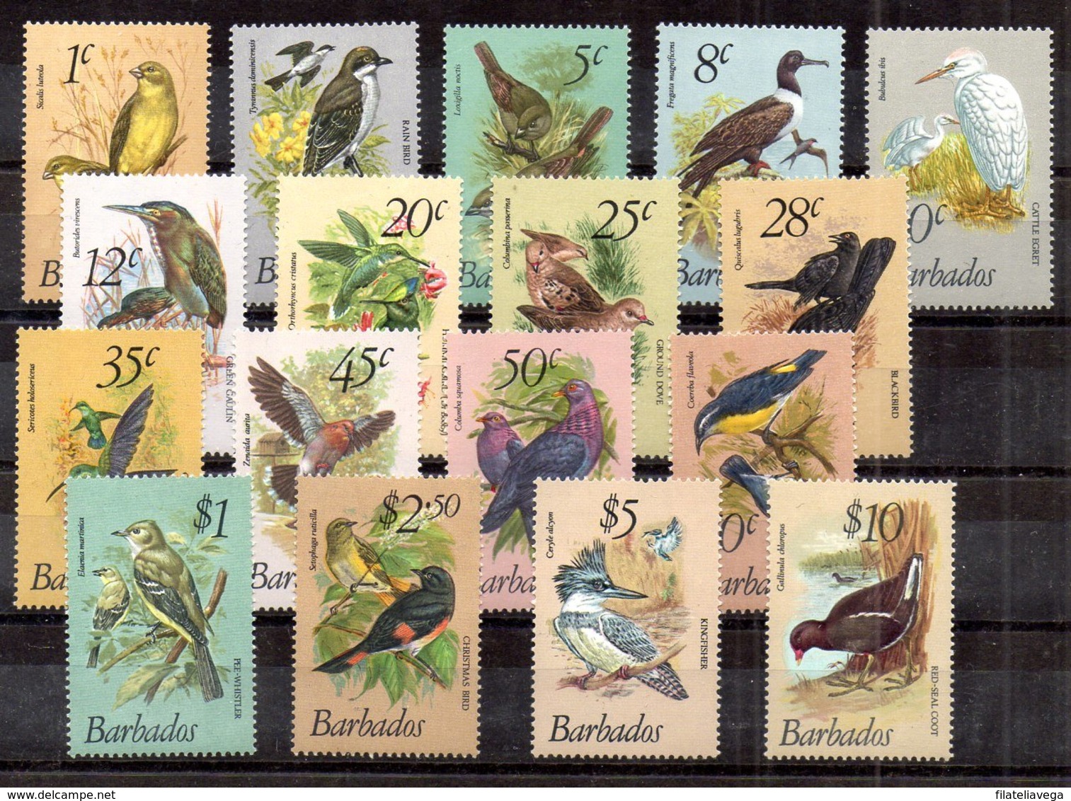 Barbados Serie Completa Nº Yvert 472/88 ** PAJAROS (BIRDS) Valor Catálogo 50.0€ - Barbados (1966-...)