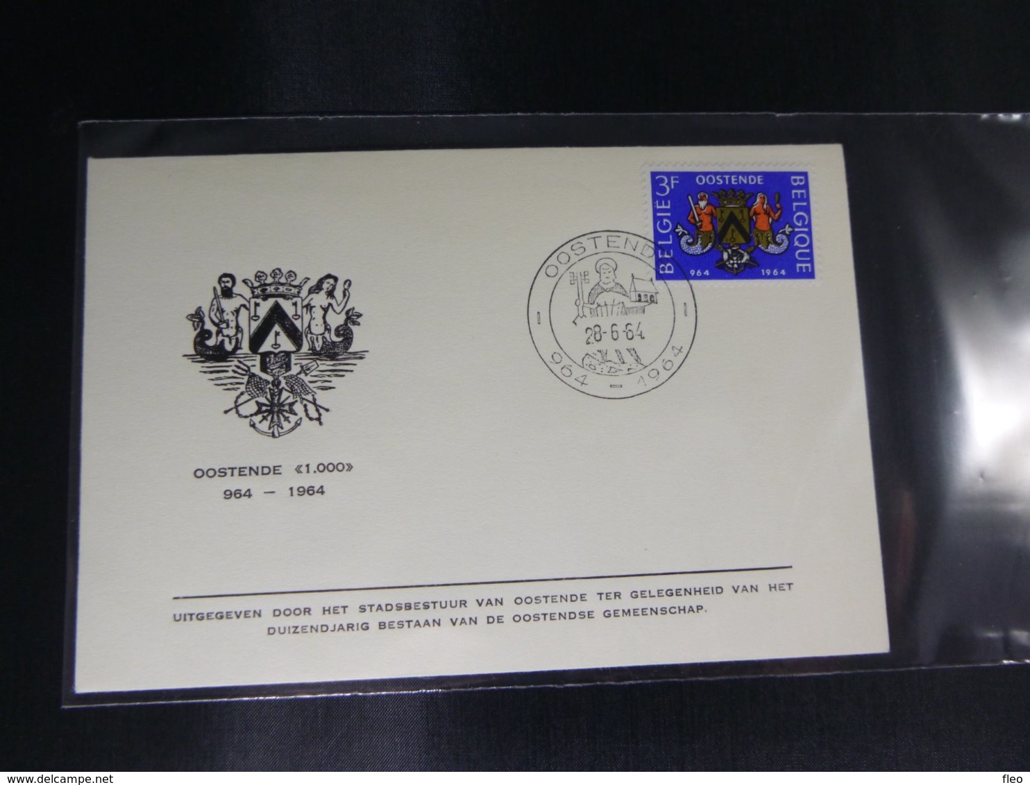 BELG.1964 1285 FDC (Oostende) : " Oostende " - 1961-1970