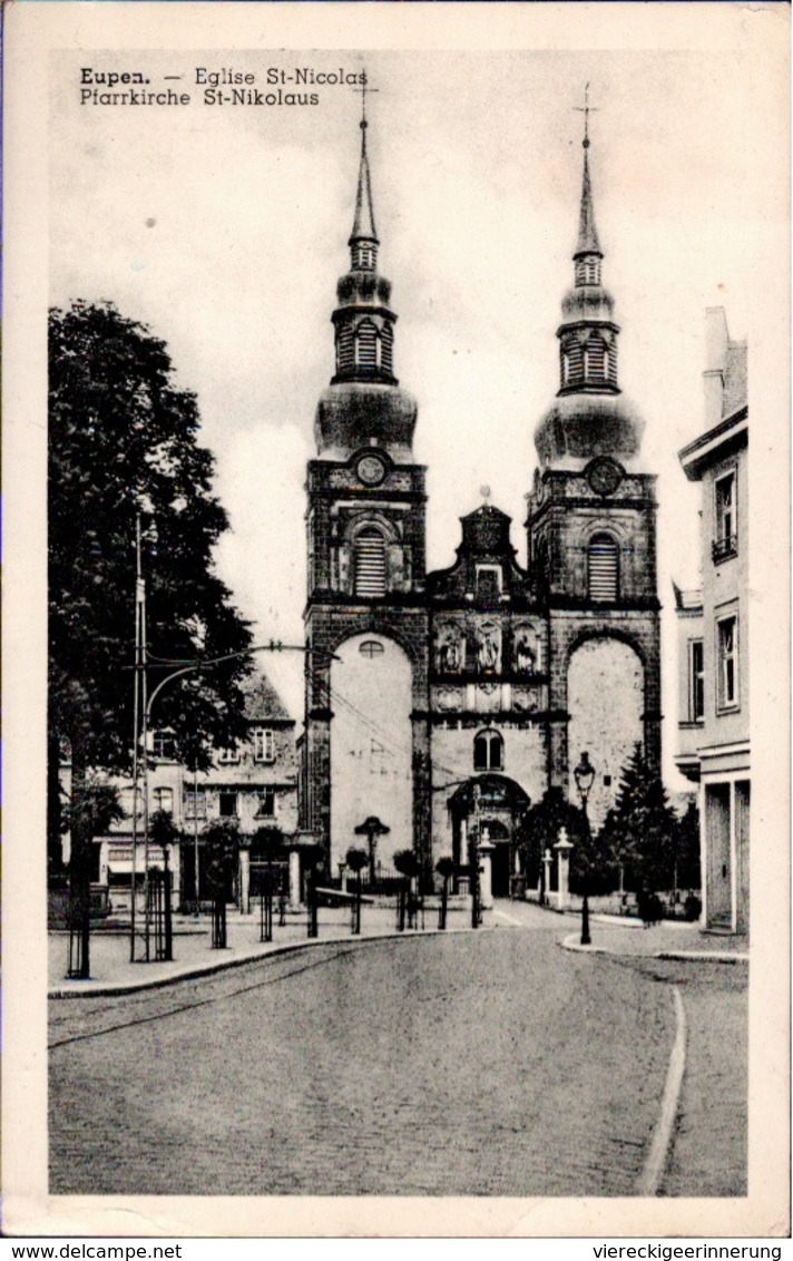 ! 1955 Ansichtskarte Eupen, Eglise St. Nicolas, Kirche, Church - Eupen