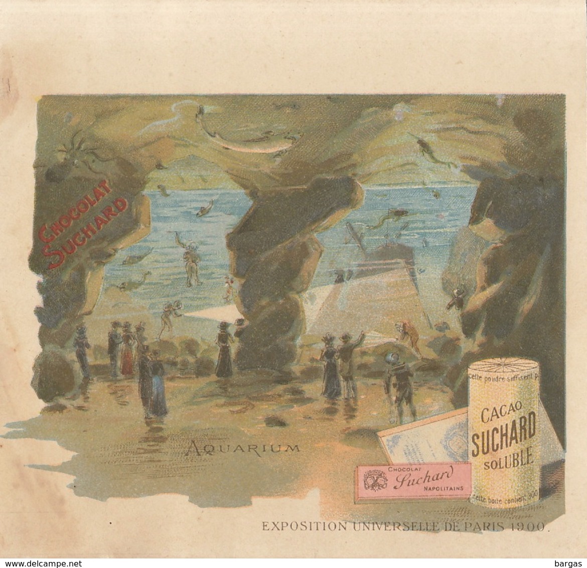 Chromo Chocolat Suchard Note Exposition Universelle 1900 Paris - Suchard