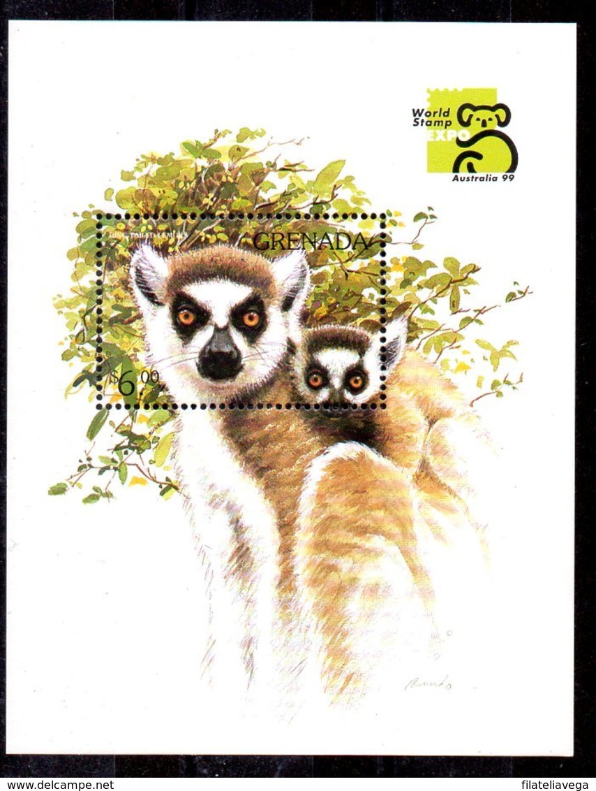 Granada Hoja Bloque Nº Yvert 504 ** ANIMALES (ANIMALS) Valor Catálogo 8.0€ - Grenada (1974-...)