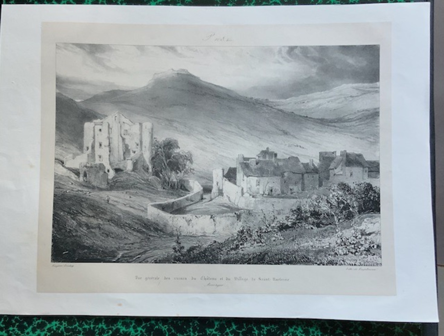 Lithographies sur l'Auvergne (une cinquantaine)