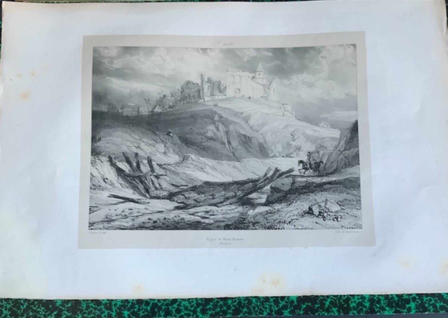 Lithographies sur l'Auvergne (une cinquantaine)