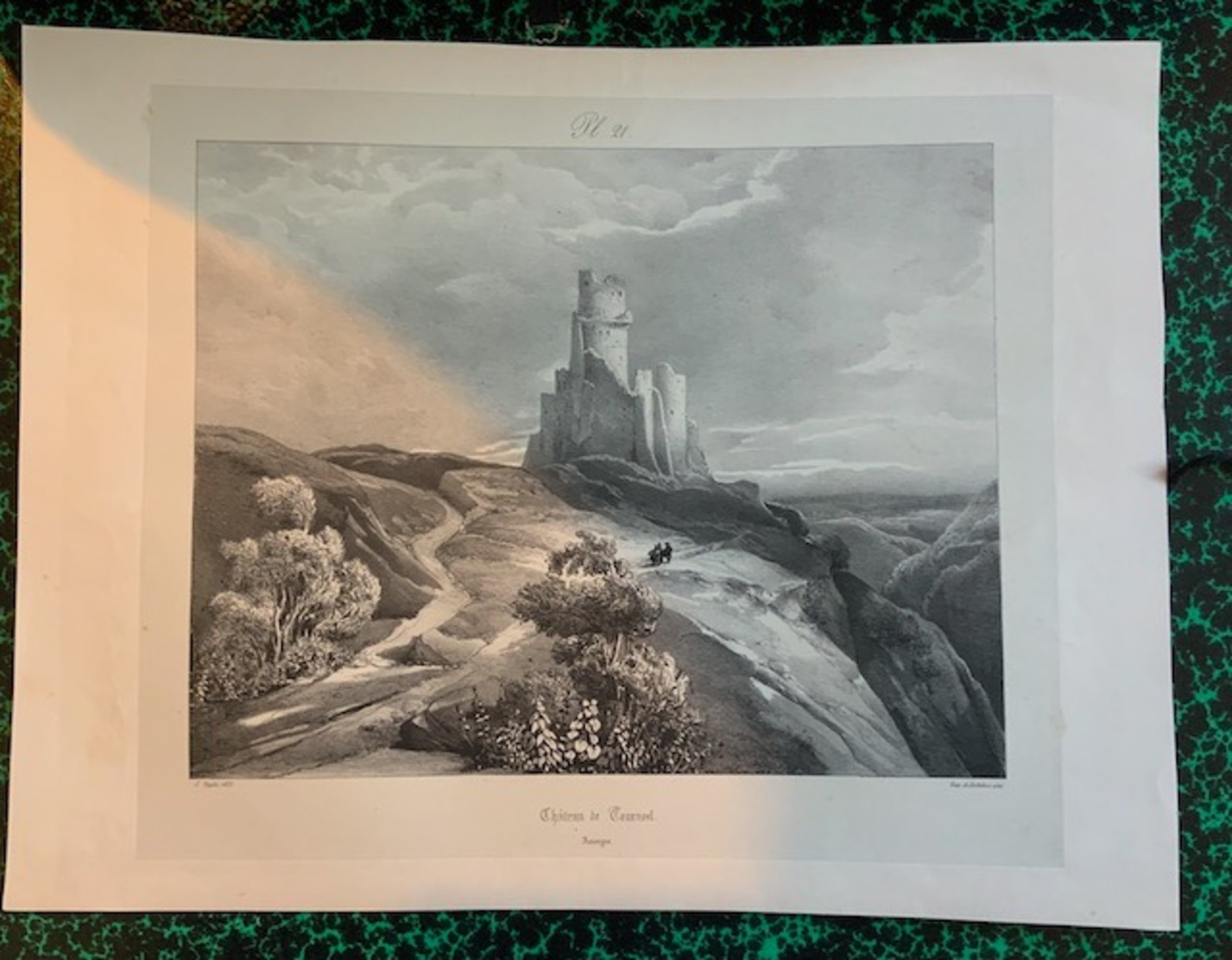 Lithographies sur l'Auvergne (une cinquantaine)