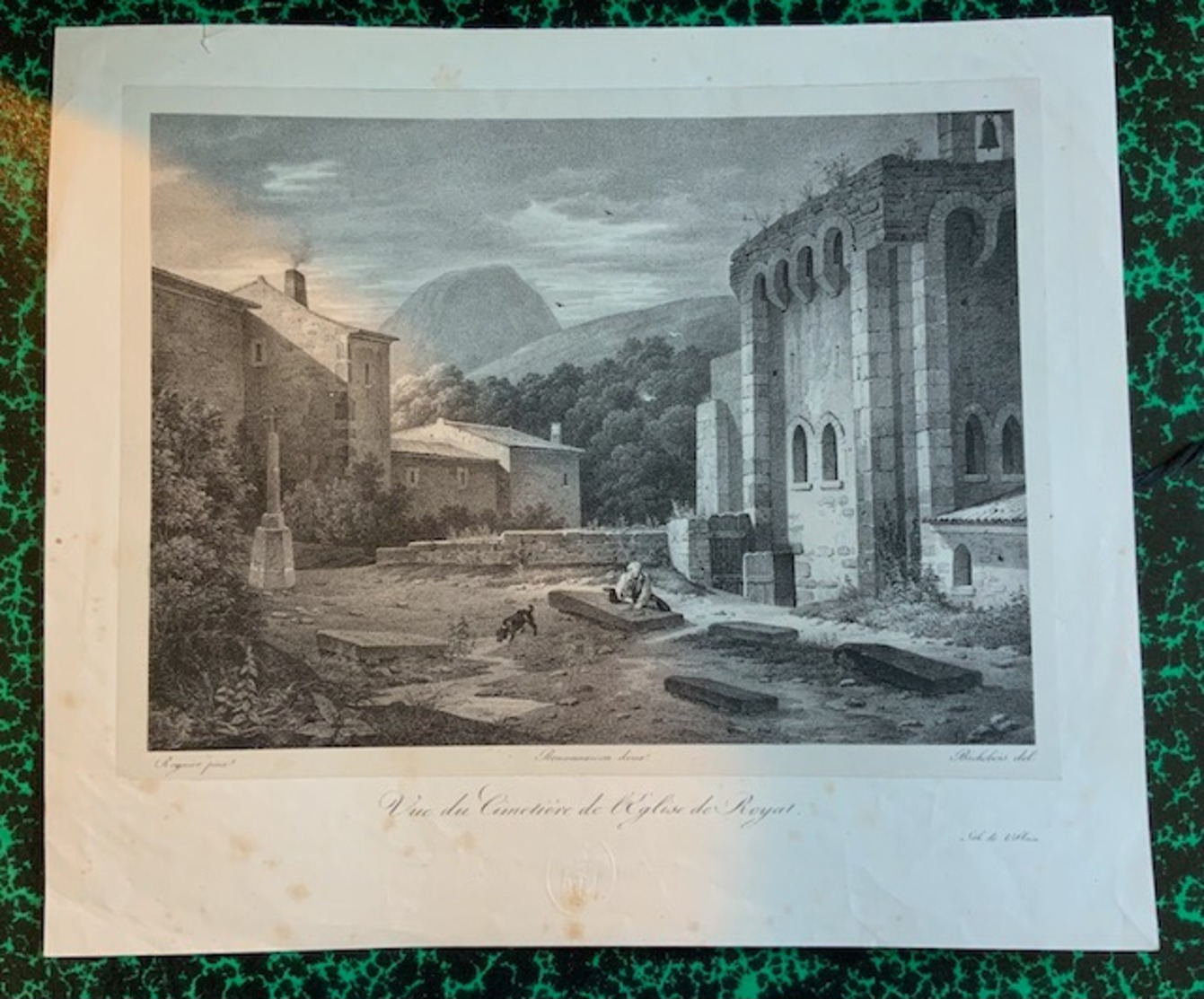 Lithographies sur l'Auvergne (une cinquantaine)