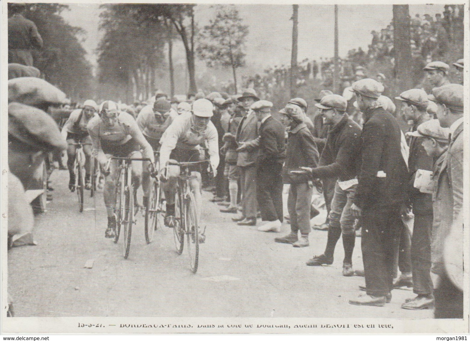 DOCUMENT  PHOTOS PRESSE    17 , Cm  X  13  Cm    BORDEAUX-PARIS  DANS LA COTE DE DOURDAN ADELIN BENOIT - Cyclisme