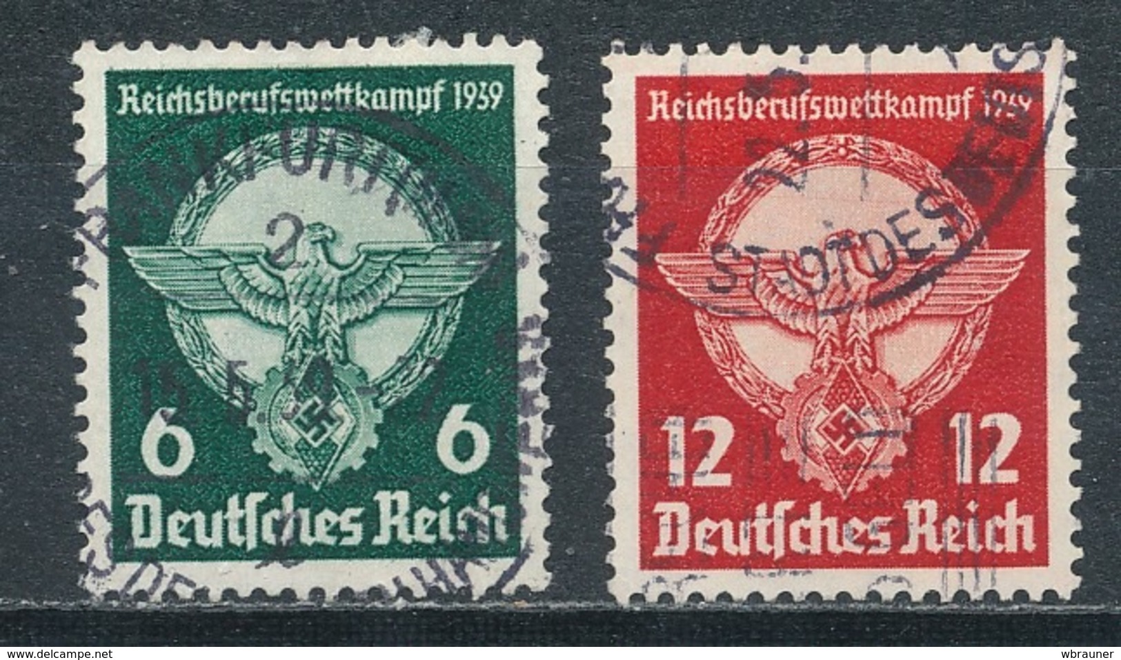 Deutsches Reich 689/90 Gestempelt Mi. 10,- - Gebraucht