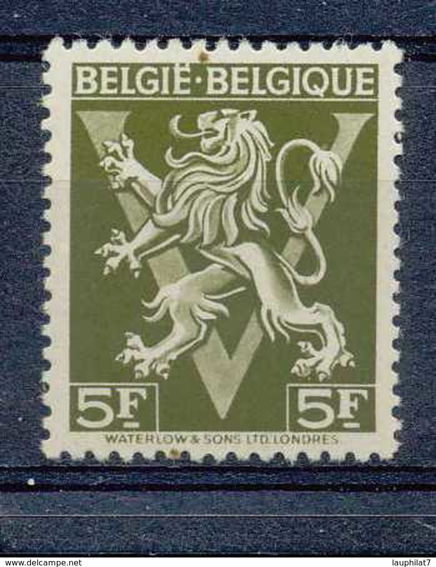 [650136]TB//**/Mnh-N° 688A-cu, Lion Avec V, Belgie, Curiosité: 2 Gros Points Bruns En Marge Supérieure Et Inférieure, Tr - Sonstige & Ohne Zuordnung