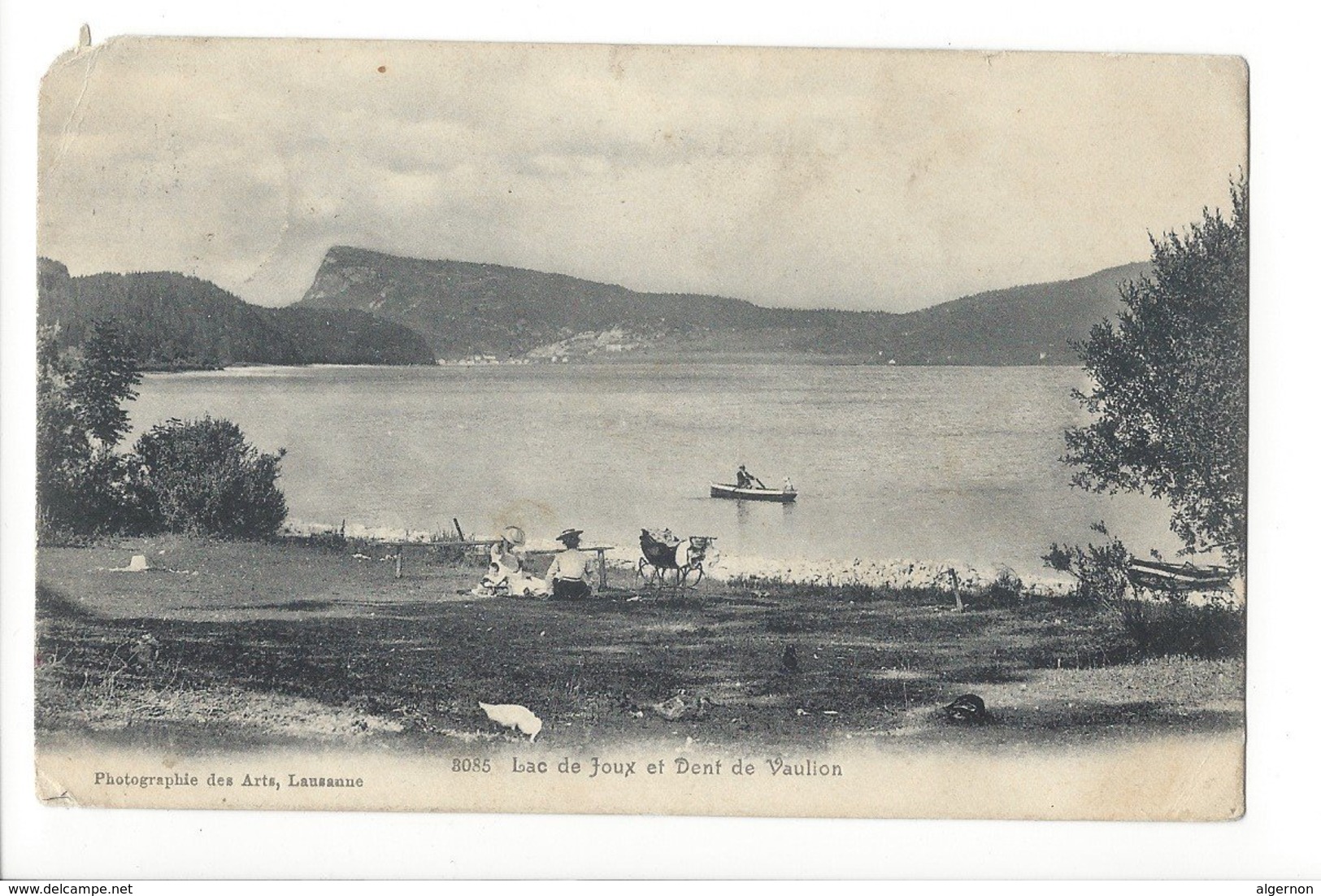 23637 - Vallée De Joux Lac De Joux Et Dent De Vaulion Circulée 1909  (attention Coin Cassé) - Vaulion