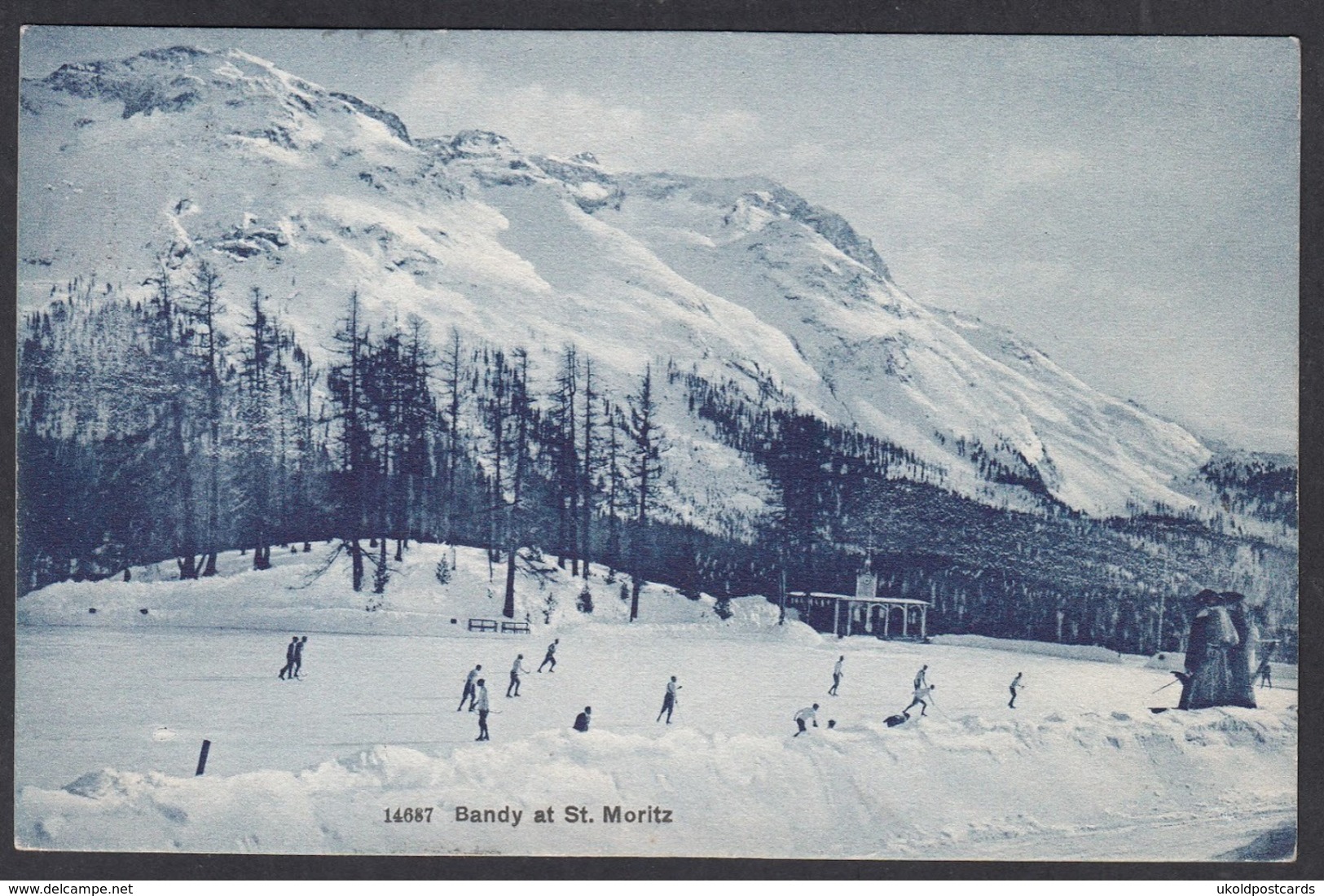 CPA  Suisse, Bandy At ST MORITZ, 1909 - Saint-Moritz