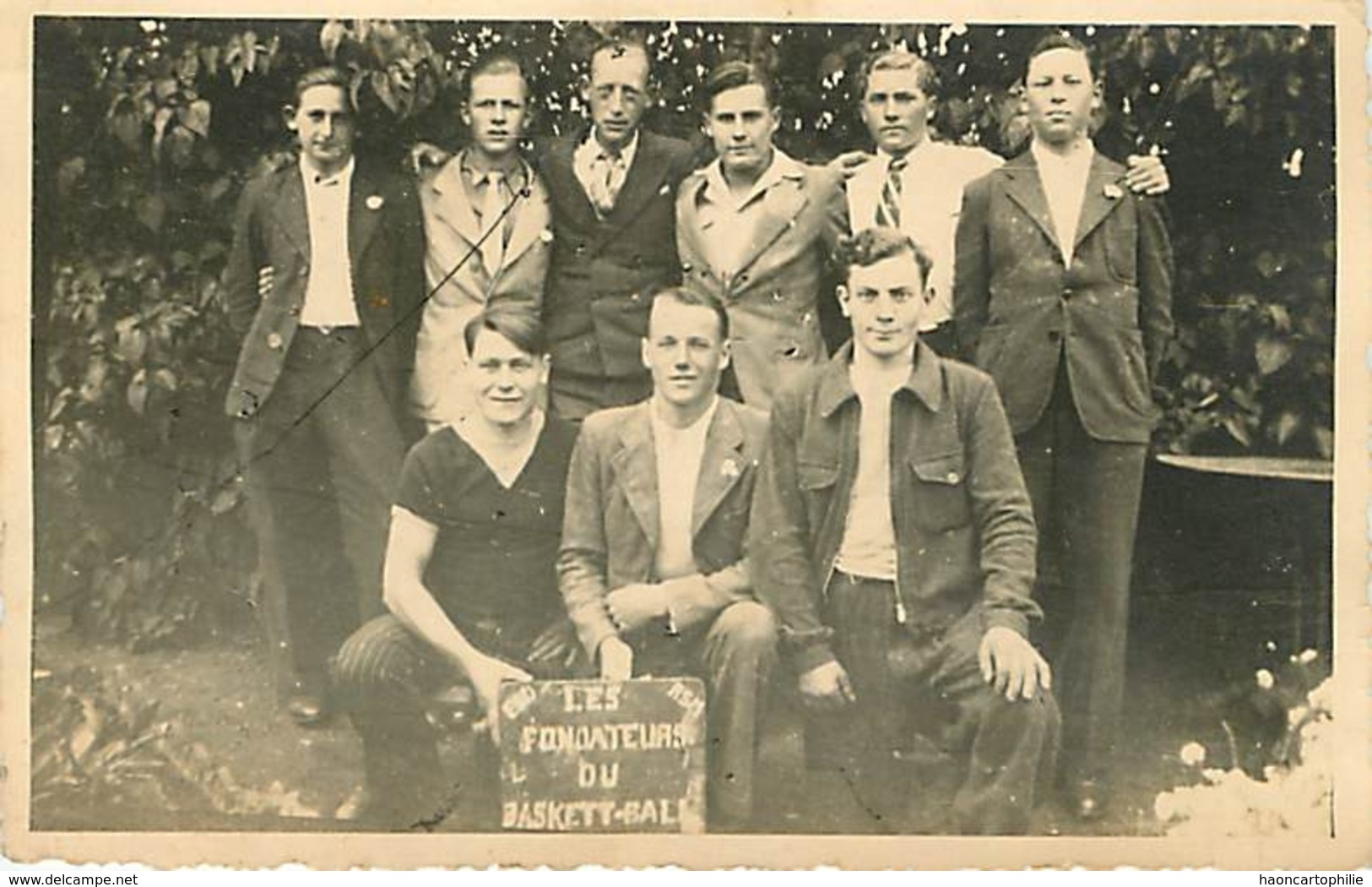 Les Fondateurs Du Basket Ball Carte Photo - Basket-ball