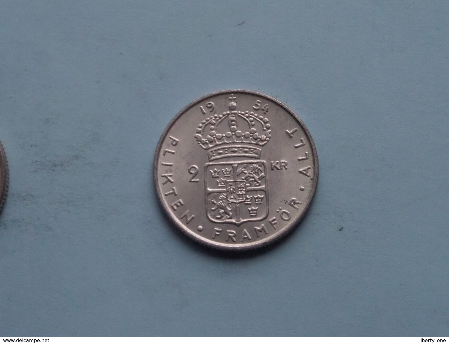 1954 TS - 2 Kroner / KM 815 ( For Grade / Please See Photo ) ! - Schweden