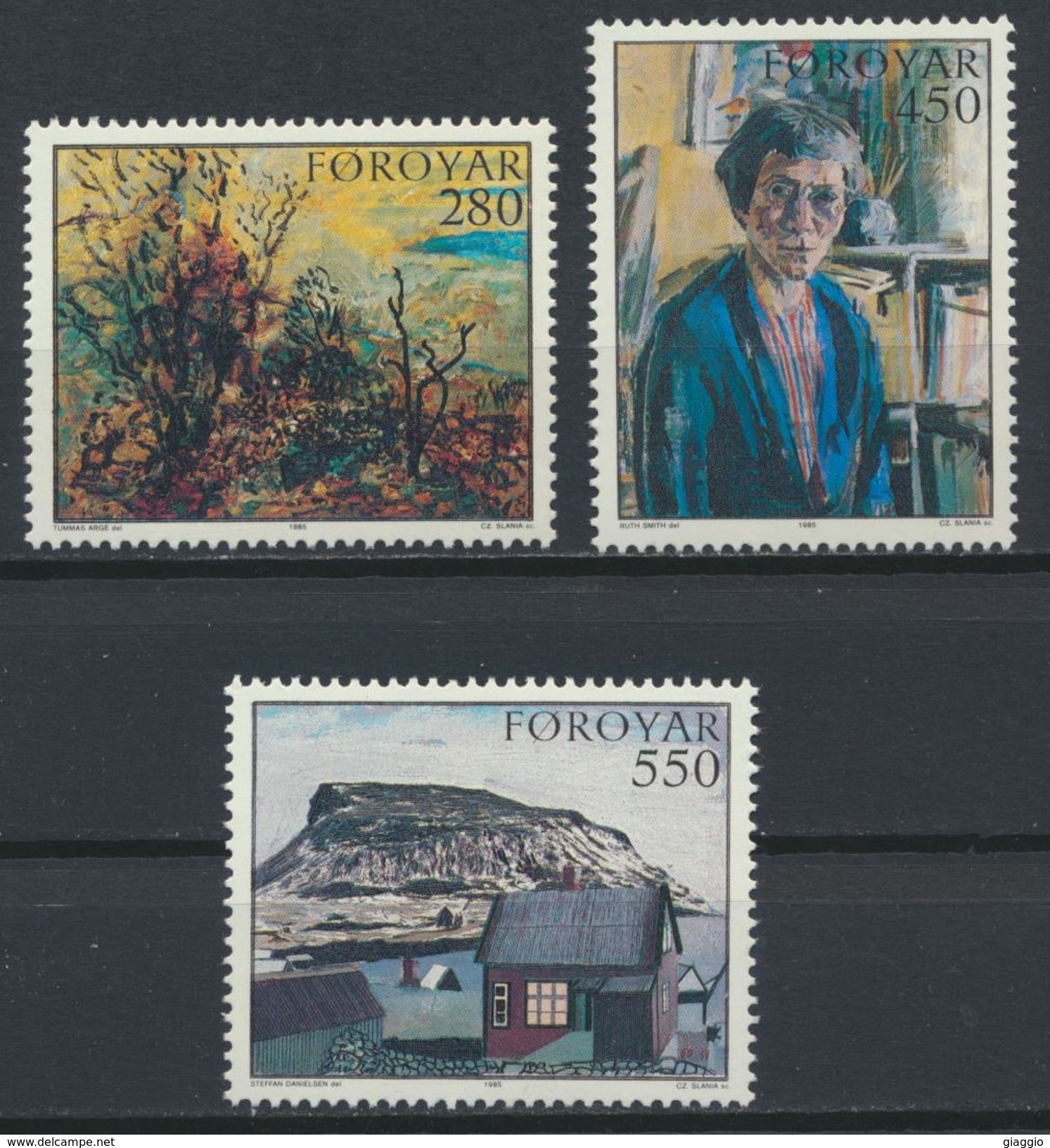 °°° ISLE FOROYAR FAROER - Y&T N°112/14 - 1985 MNH °°° - Isole Faroer