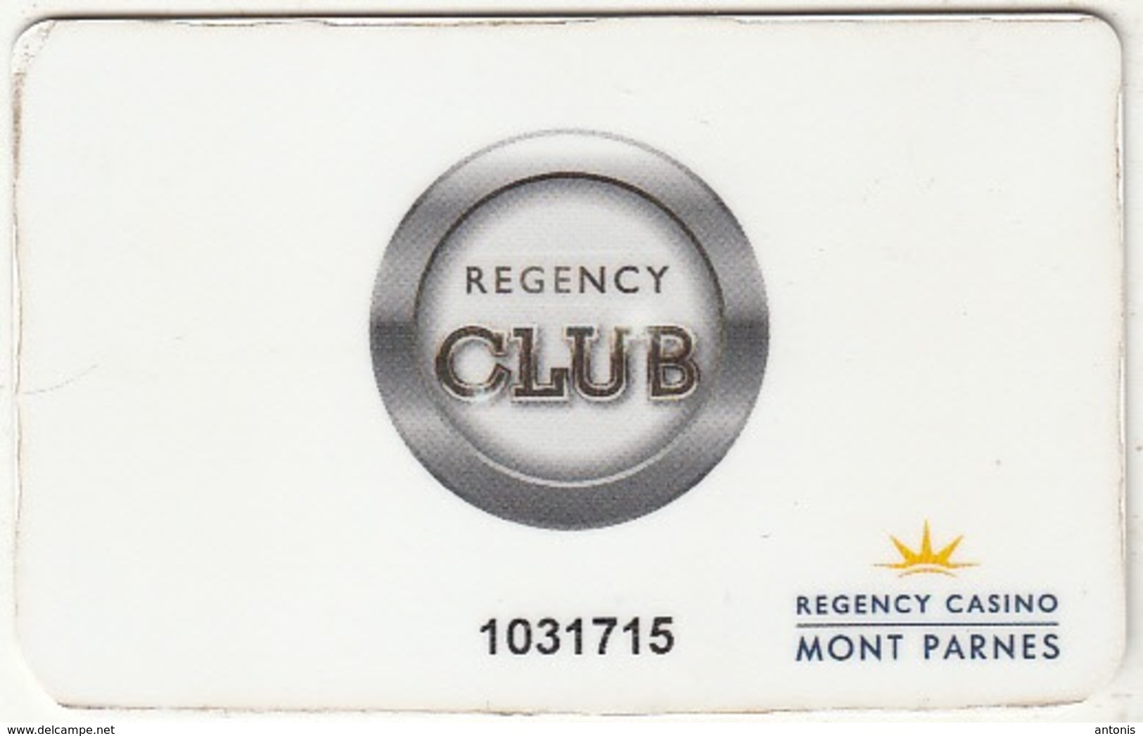 GREECE - Regency Casino Mont Parnes, Member Card(replacement), Used - Casinokarten
