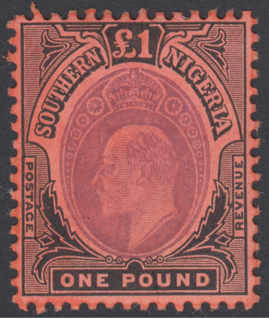 KING EDWARD VII, ﾣ1 Purple And Black. Francobollo Ben Conservato (S.G.44). - Nigeria (...-1960)