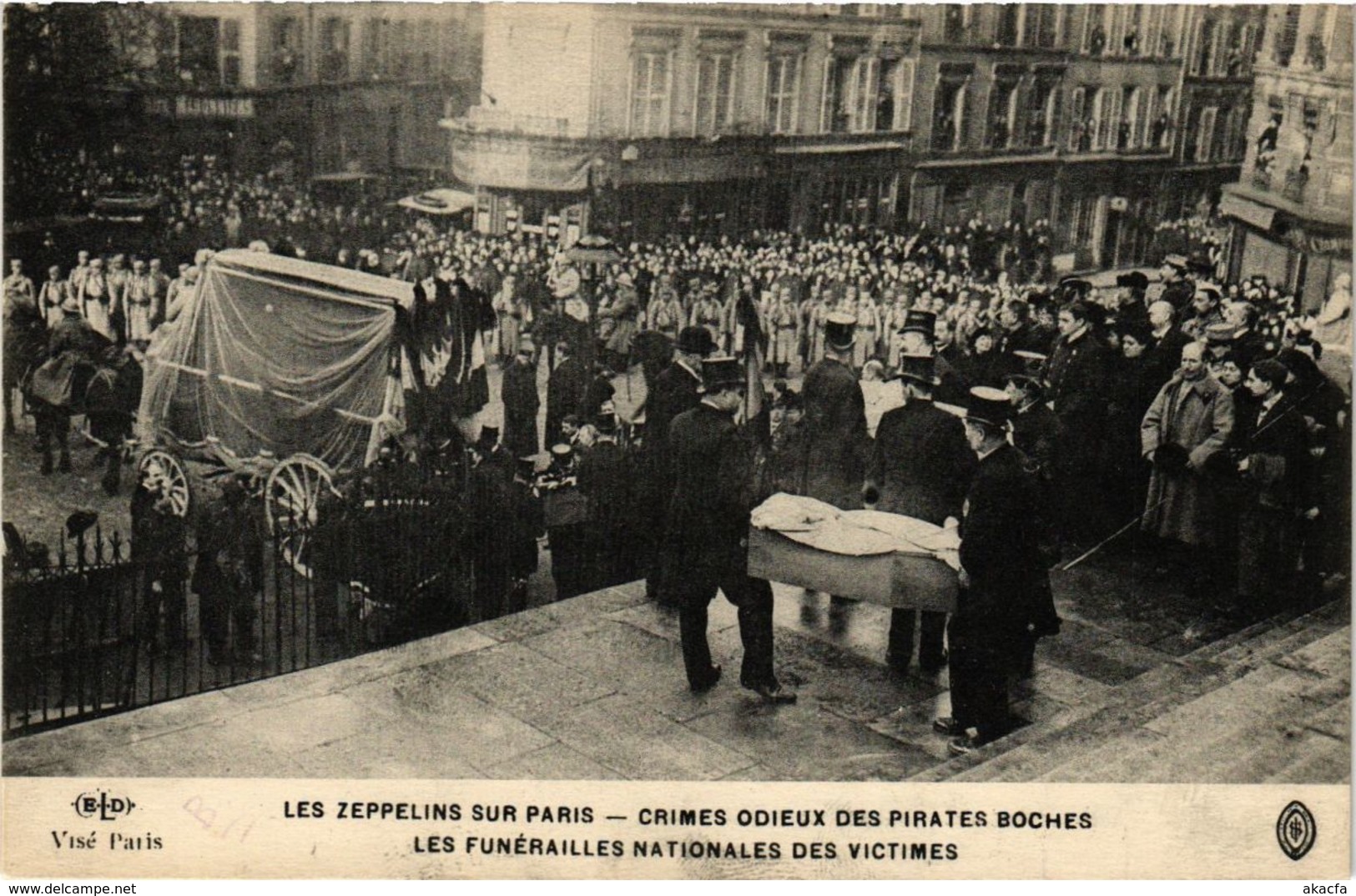 CPA LES ZEPPELINS SUR PARIS Les Funerailles Nationales Des Victimes (198998) - Funérailles