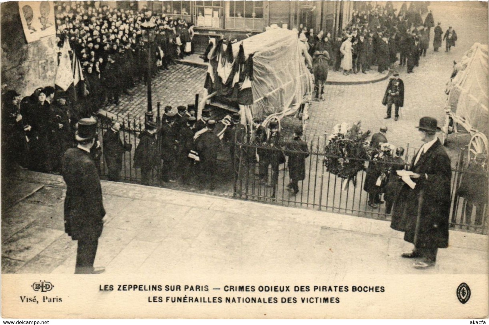 CPA LES ZEPPELINS SUR PARIS Les Funerailles Nationales Des Victimes (199873) - Funérailles