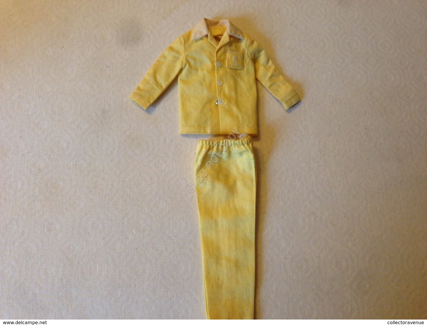 ORIGINAL BARBIE VINTAGE CLOTH RICKY Doll Yellow Pajamas - Barbie