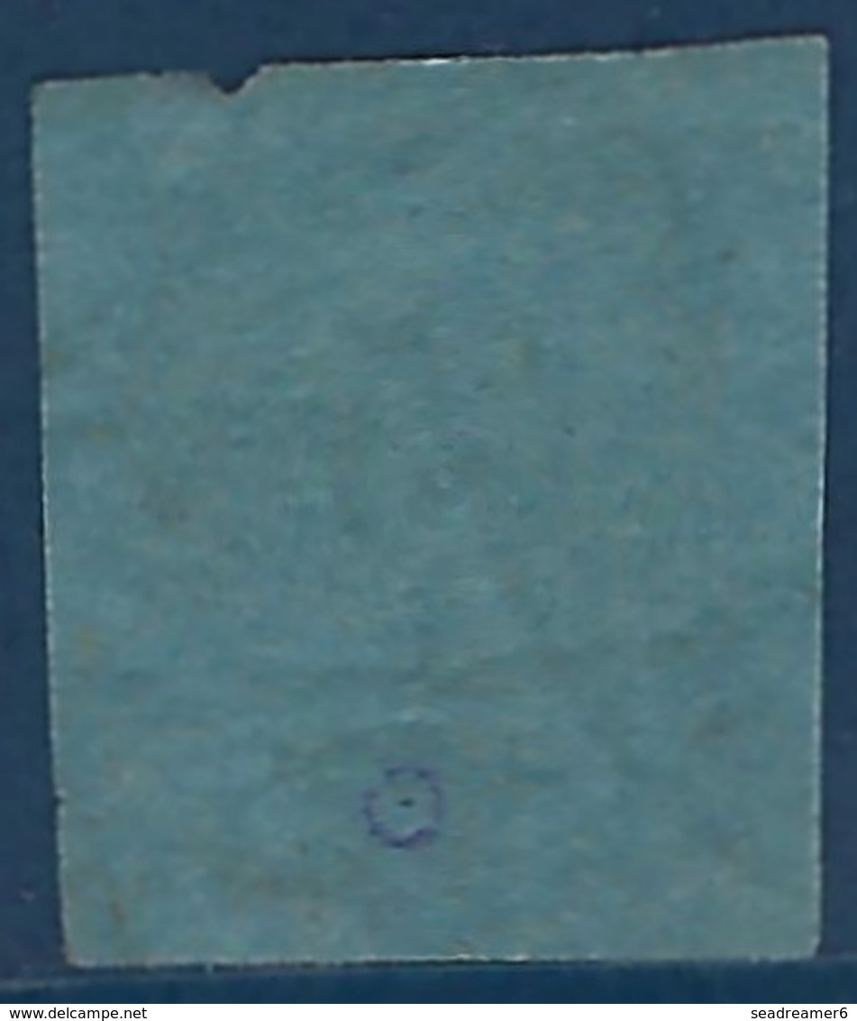 France Colonies Taxe Guadeloupe N°4a 15c Bleu Fonçé Obitéré, Variété Sans "I" à Percevoir Non Signalé Yvert RR - Postage Due