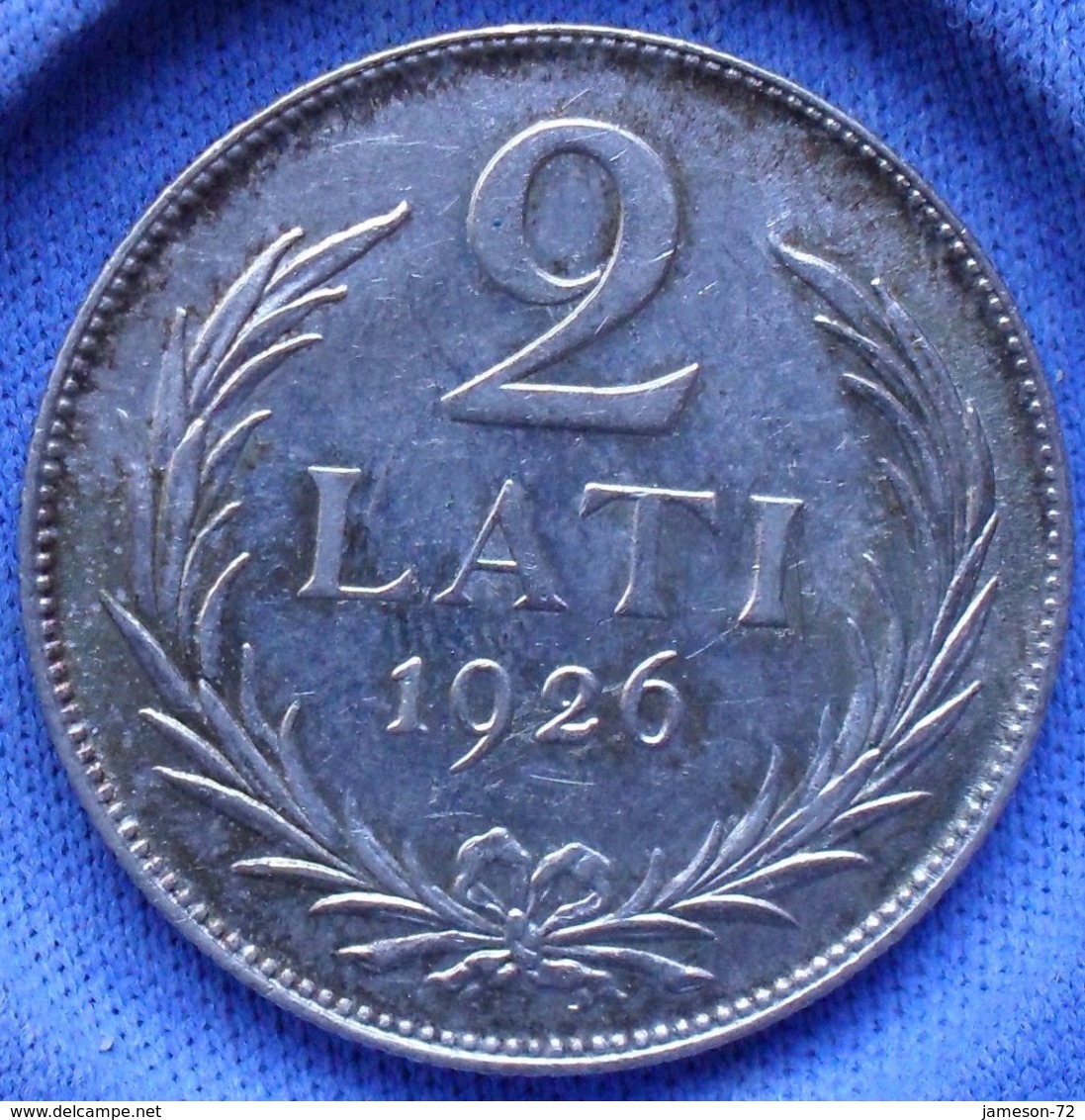 LATVIA - Silver 2 Lati 1926 KM# 8 First Republic (1918-1939) - Edelweiss Coins - Letland