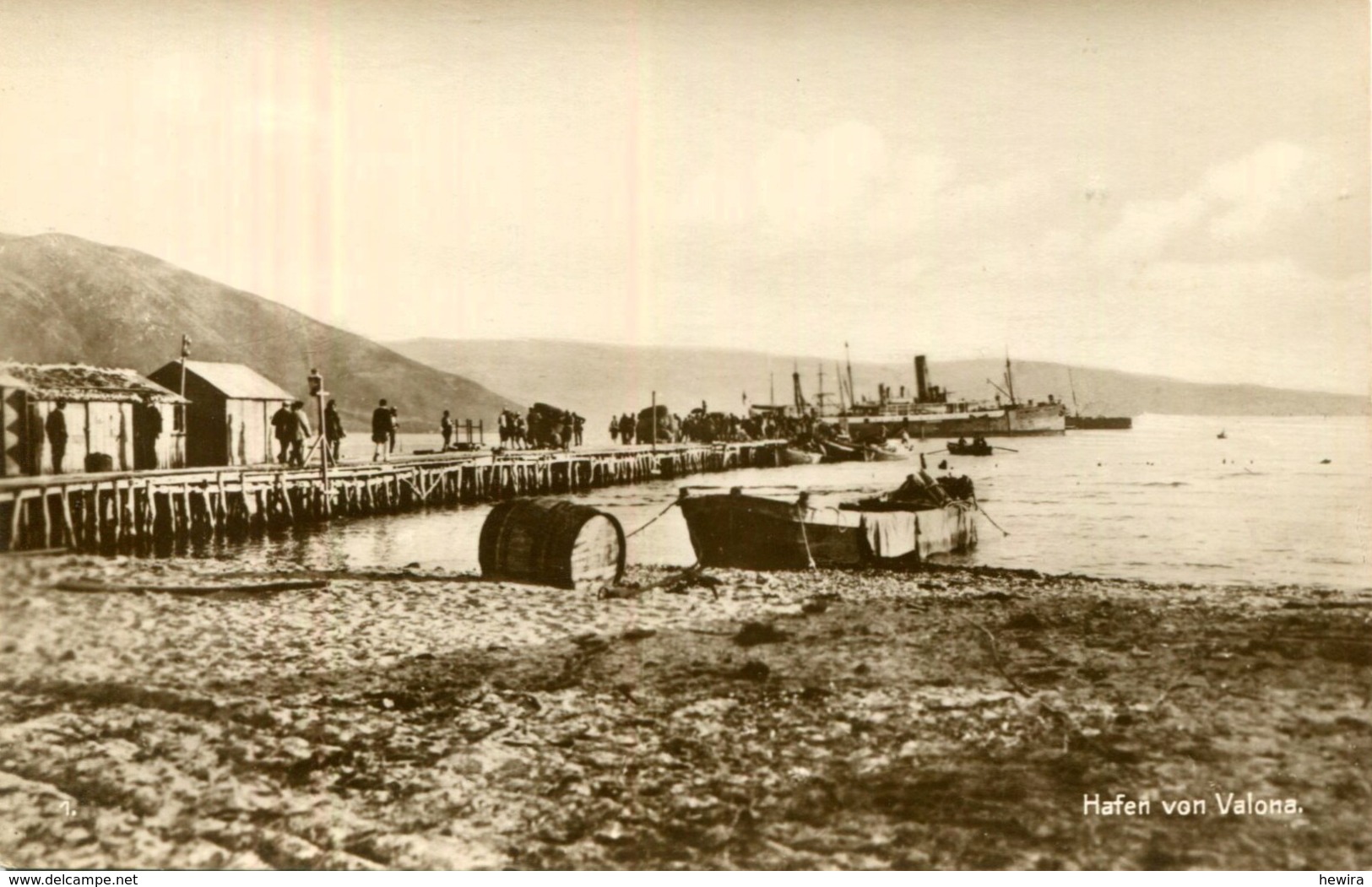 AK Vlora Valona Ca. 1920(?) Hafen Port - Trinks-Bildkarte Reihe 230 Bild 1 - Albanien