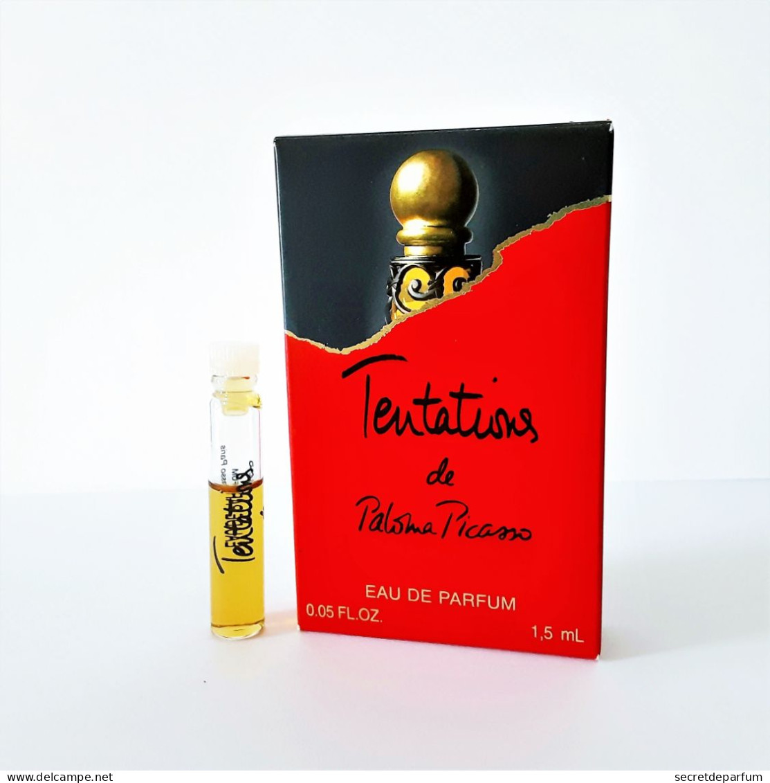 échantillons De Parfum  Tubes  TENTATIONS  De PALOMA PICASSO   EDP 1.5  Ml - Echantillons (tubes Sur Carte)