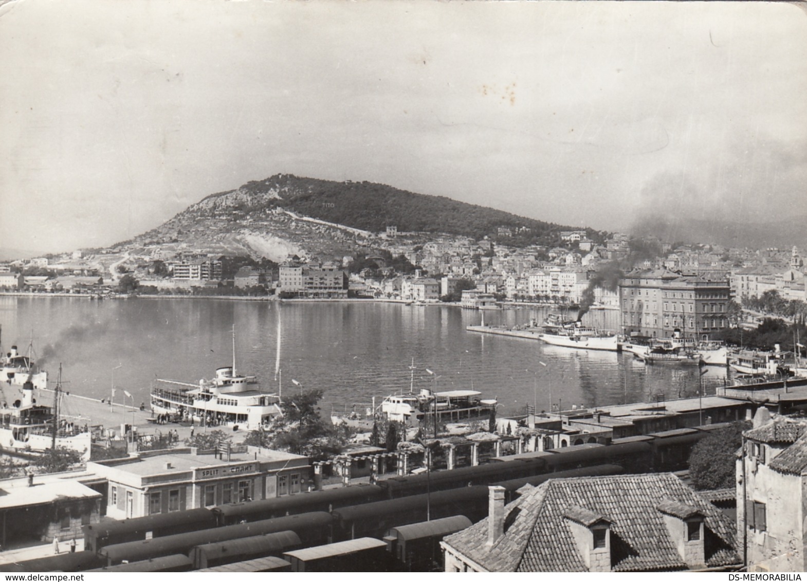 Split - Railway Station W Train , Bahnhof 1963 - Croacia