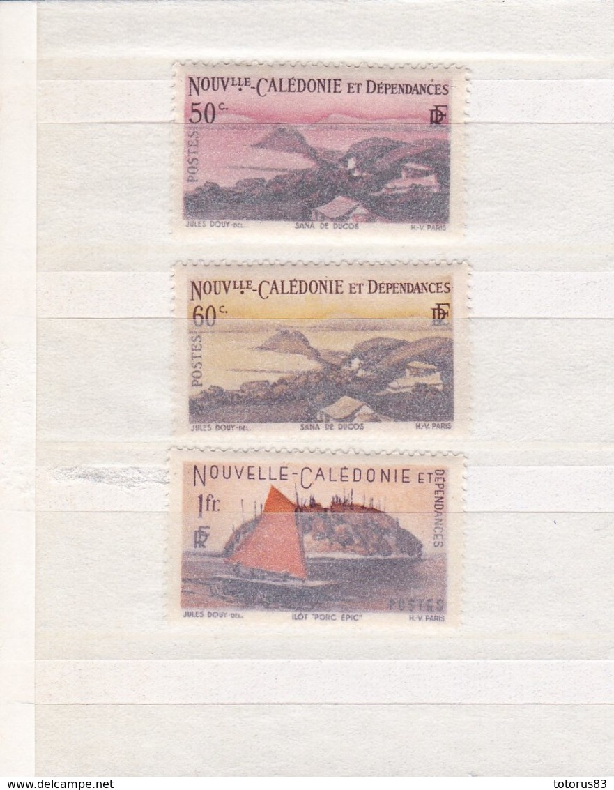 Timbres N.Caledonie Neuf** N°262-263-265 -1948 - Ongebruikt