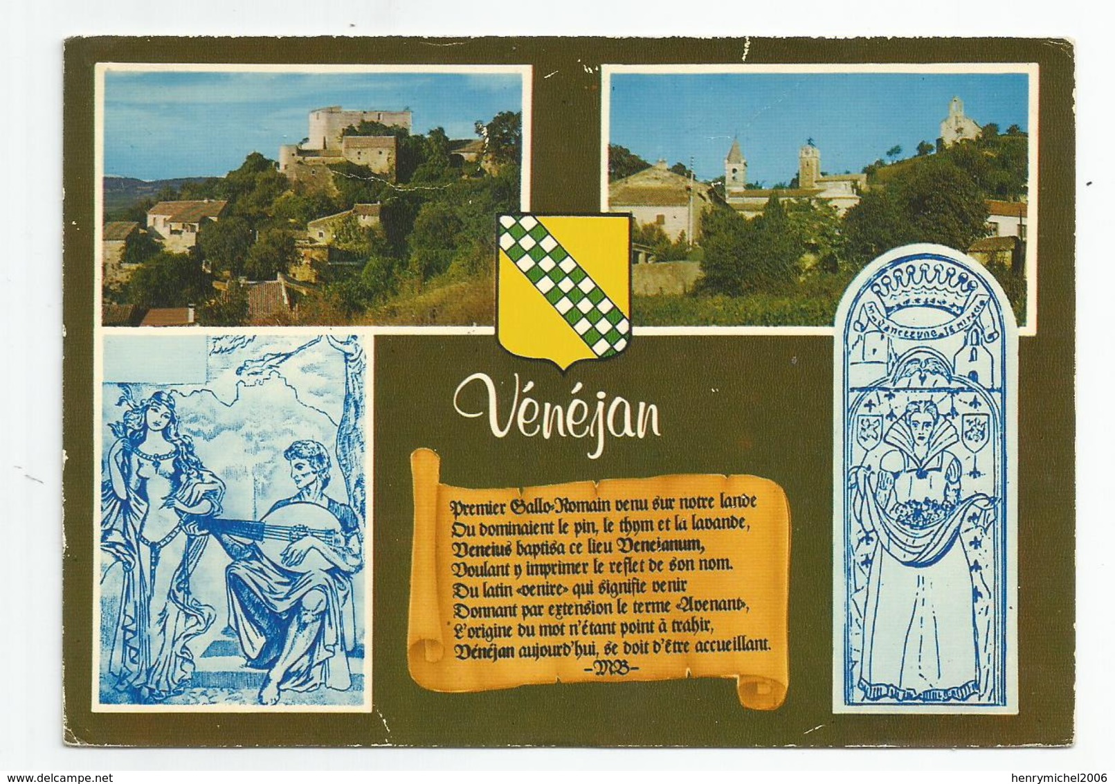 30 Gard - Vénéjan Légende De Montières Berthe Et Robert Leurs Amours Heureux - Autres & Non Classés